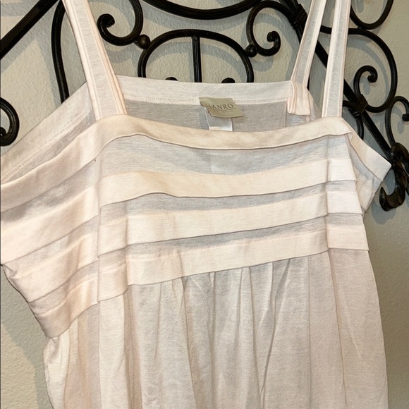 HANRO PLEATED PINK NIGHTGOWN 100% COTTON SIZE MEDIUM - Picture 3 of 5